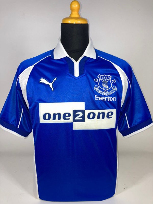 CLASSICSOCCERSHIRT.COM 2001 02 Everton Home Excellen S Puma