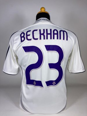 CLASSICSOCCERSHIRT.COM 2006 07 Real Madrid Home Beckham #23 Adidas 060879 S (11)