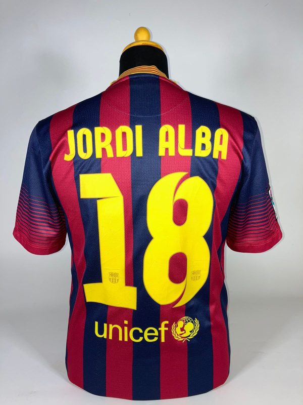 CLASSICSOCCERSHIRT.COM 2013 14 Barcelona Home Jordi Alba #18 Nike 532822 413 S (5)